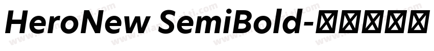 HeroNew SemiBold字体转换